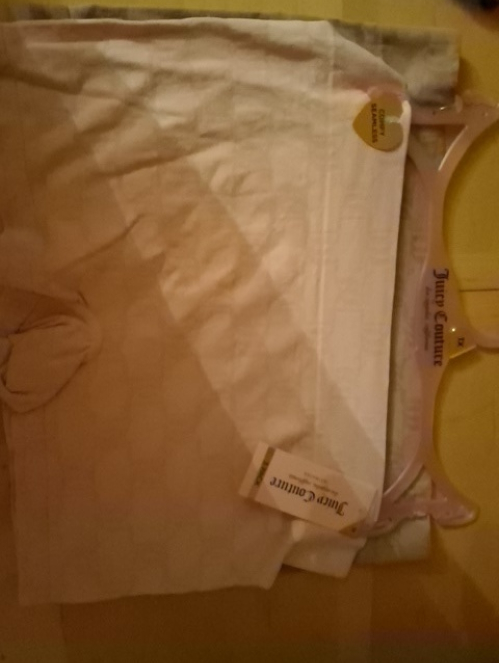 Juicy Couture Cream Strapless Tube Top